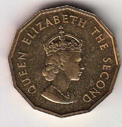 Beschrijving: 3 Pence  ELIZABETH II